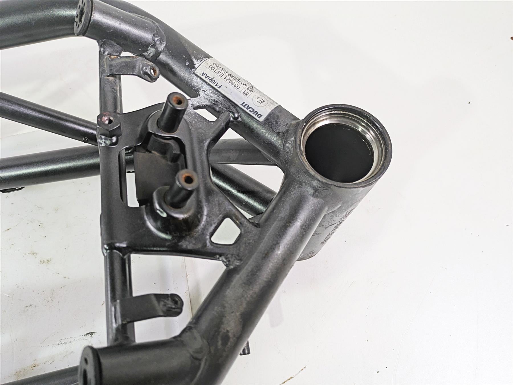 2012 Ducati Streetfighter 848 Straight Main Black Frame Chassis 47012163A {{ shop.shopifyCountryName }} - Mototech271
