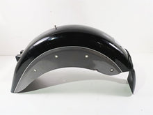 Load image into Gallery viewer, 2002 Indian Spirit Deluxe Rear Fender Black Silver - Bent 89-301
