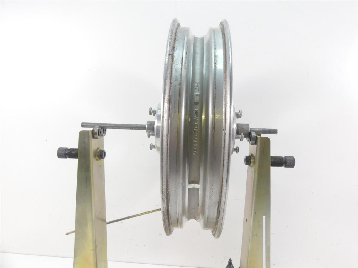 2009 Harley FXDF Dyna Fat Bob Straight 16x3 Slotted Front Wheel Rim 43300172 {{ shop.shopifyCountryName }} - Mototech271