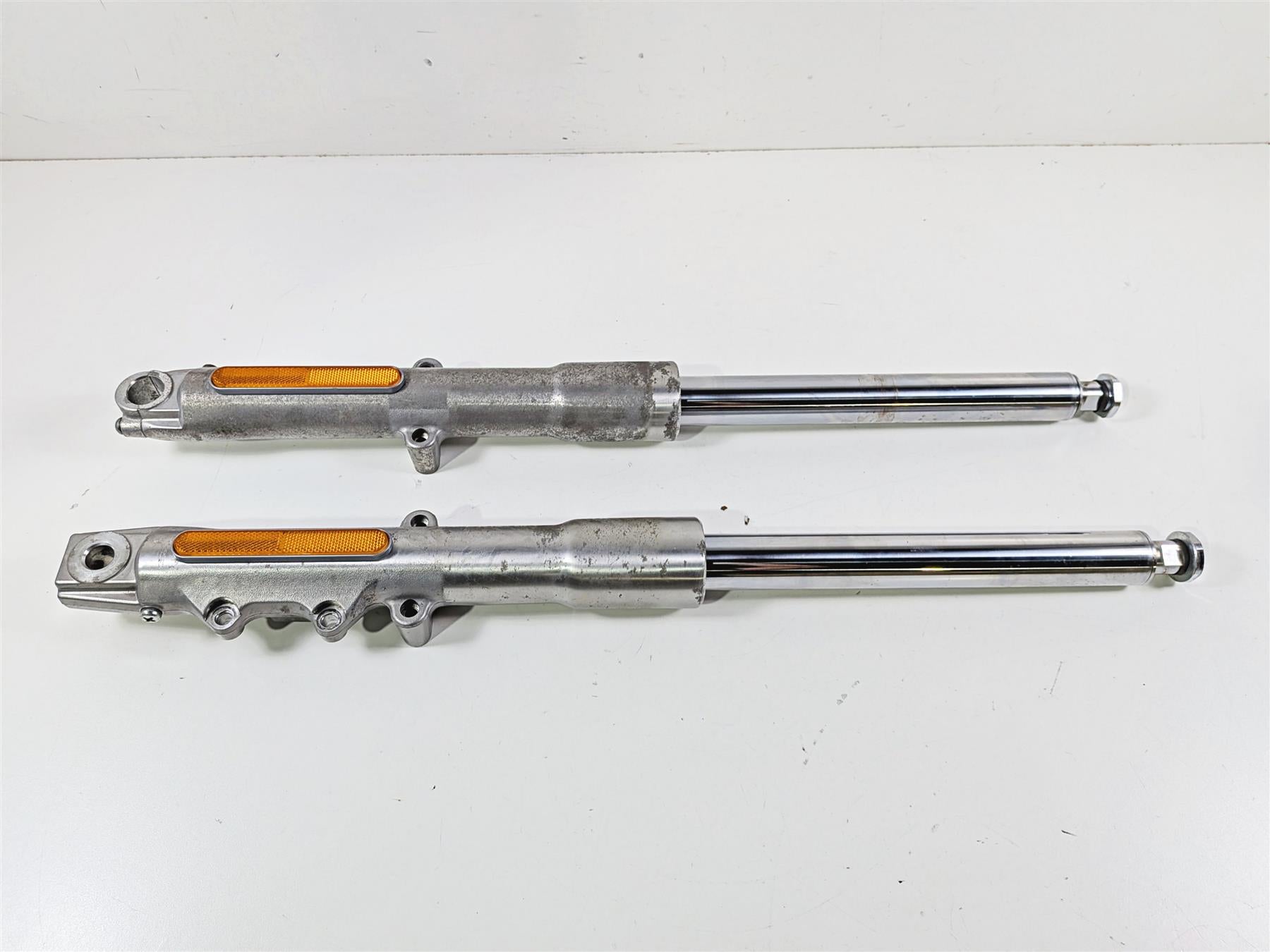 2012 Harley Softail FLSTF Fat Boy Front Fork Leg Set Straight 45915-08A 45916-07 {{ shop.shopifyCountryName }} - Mototech271