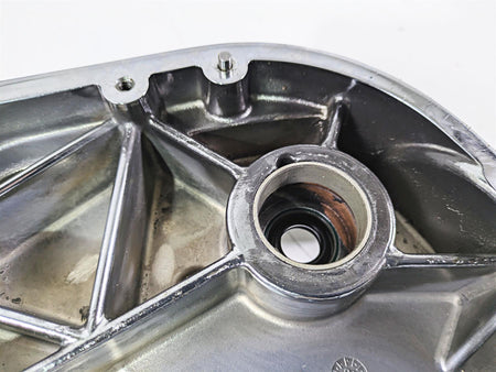 2003 Harley Touring FLHTCUI E-Glide 100th Chrome Inner Primary Cover 60677-01B {{ shop.shopifyCountryName }} - Mototech271