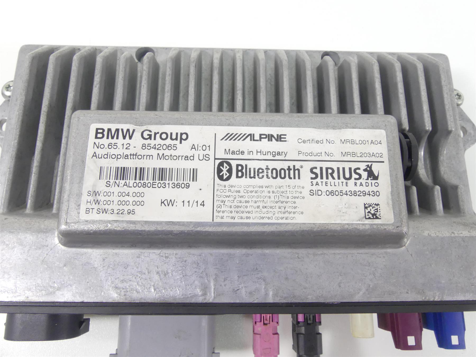 2014 BMW K1600 GTL K48 Audio Amp Amplifier + Wiring & Antennas 65128542065 {{ shop.shopifyCountryName }} - Mototech271