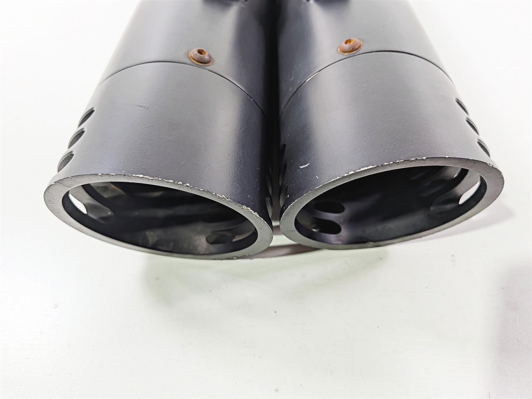 2018 Harley Touring FLHTCU Electra Glide Sharkroad Black 4" Slip On Muffler Pipes-Mototech271