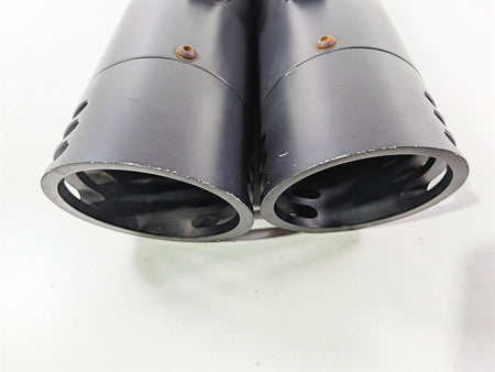 2018 Harley Touring FLHTCU Electra Glide Sharkroad Black 4" Slip On Muffler Pipes-Mototech271