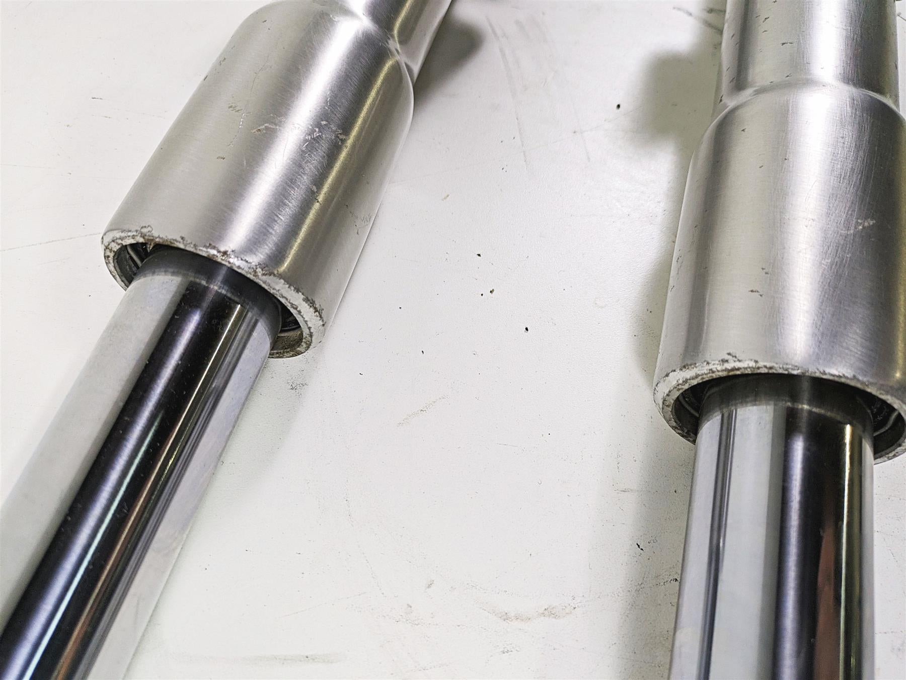 2008 Harley FLSTC Softail Heritage Straight Front Fork Leg Set 41mm 45915-08A {{ shop.shopifyCountryName }} - Mototech271