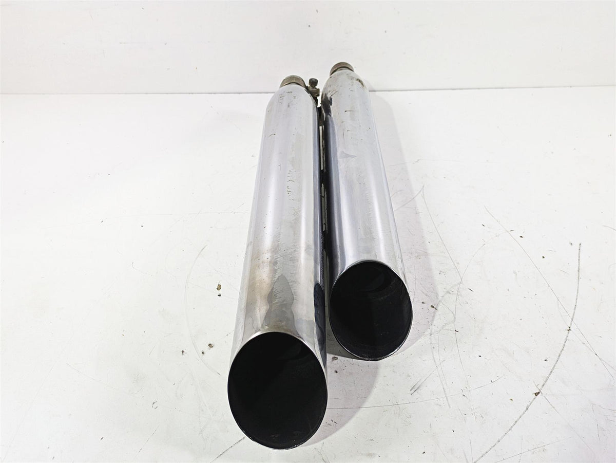 2004 Victory Kingpin Exhaust Muffler Silencer Slash Cut Set {{ shop.shopifyCountryName }} - Mototech271