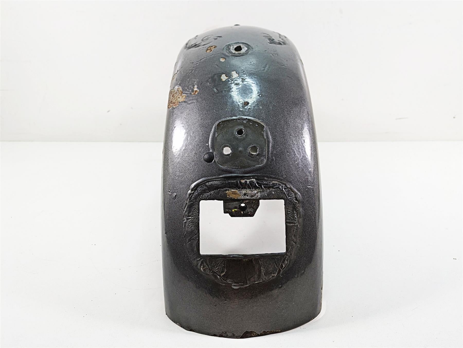 2009 Harley FXDC Dyna Super Glide Custom Rear Fender Pewter Pearl 59634-06A {{ shop.shopifyCountryName }} - Mototech271