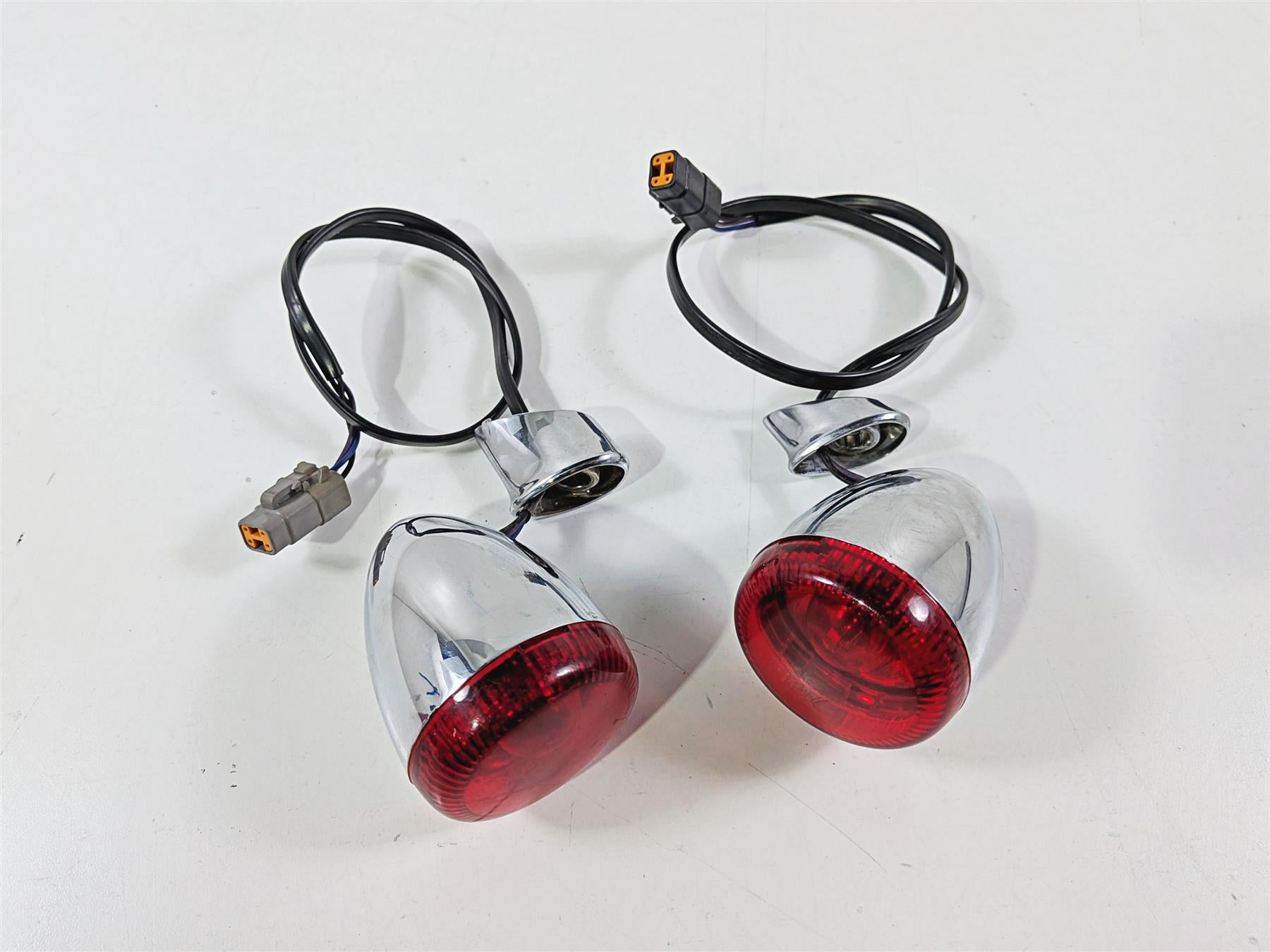 2014 Harley FXSB Softail Breakout Rear Blinker Turn Signal Set 67800223-Mototech271