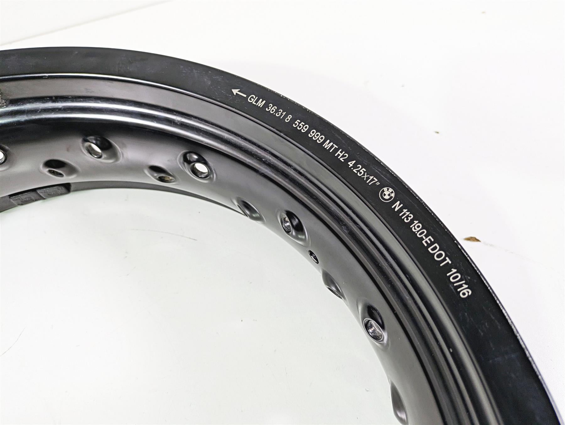 2017 BMW F800GS Adv K75 4.25x17 Rear Spoke Rim 3mm Wobble 36317719728 {{ shop.shopifyCountryName }} - Mototech271