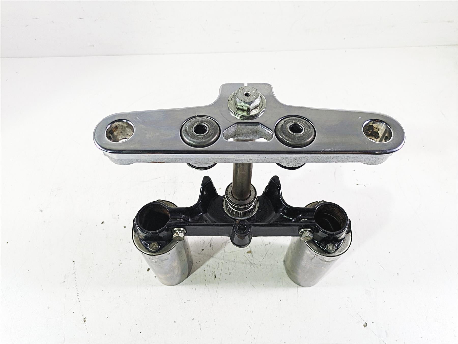 2002 Harley FLSTC Softail Heritage Upper Lower Triple Tree Set 45605-00A {{ shop.shopifyCountryName }} - Mototech271