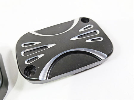 2017 Harley Touring FLHXS Street Glide Arlen Ness Deep Cut Master Cylinder Cover Set {{ shop.shopifyCountryName }} - Mototech271