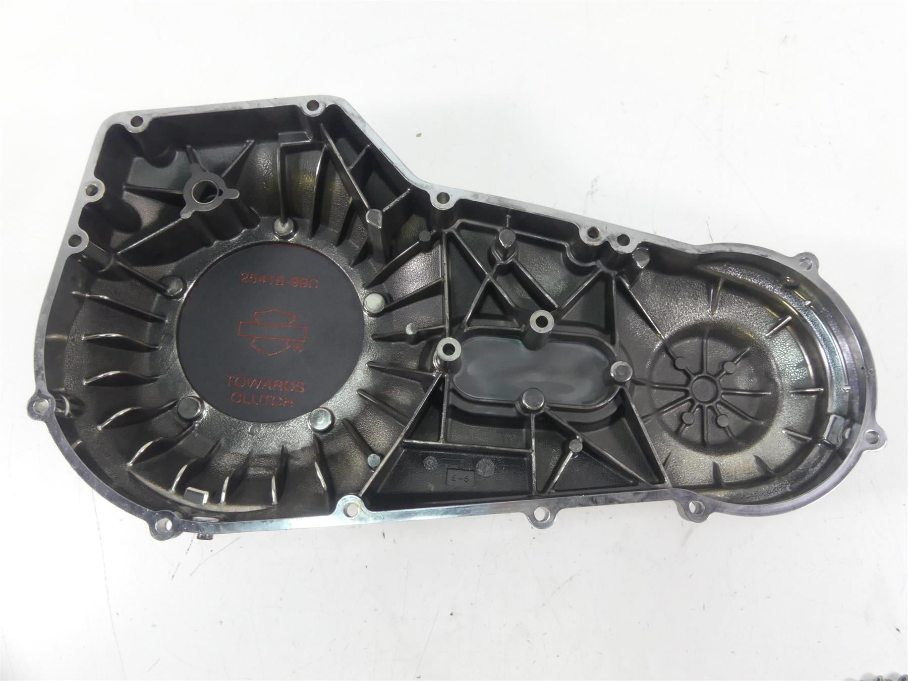 2002 Harley Softail FXSTDI Deuce Outer Primary Drive Clutch Cover 60506-99 {{ shop.shopifyCountryName }} - Mototech271