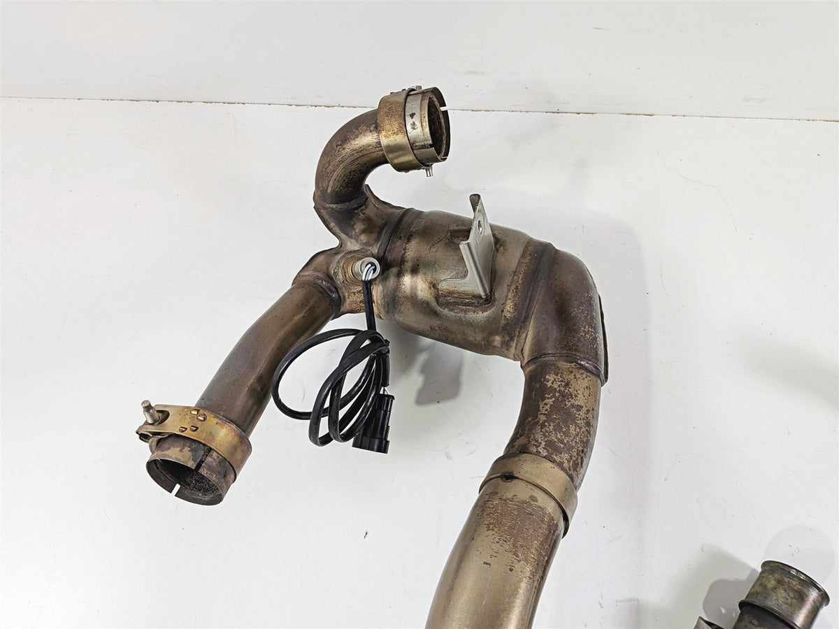 2009 Ducati Hypermotard 1100 S Oem Stock Header, Mid Pipe & Servo 57221451A-Mototech271