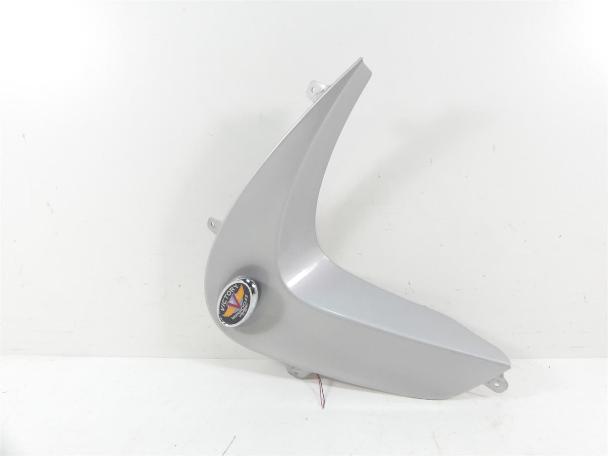 2011 Victory Vision Tour Front Left Side Light Emblem Fairing Cover 5436392 {{ shop.shopifyCountryName }} - Mototech271