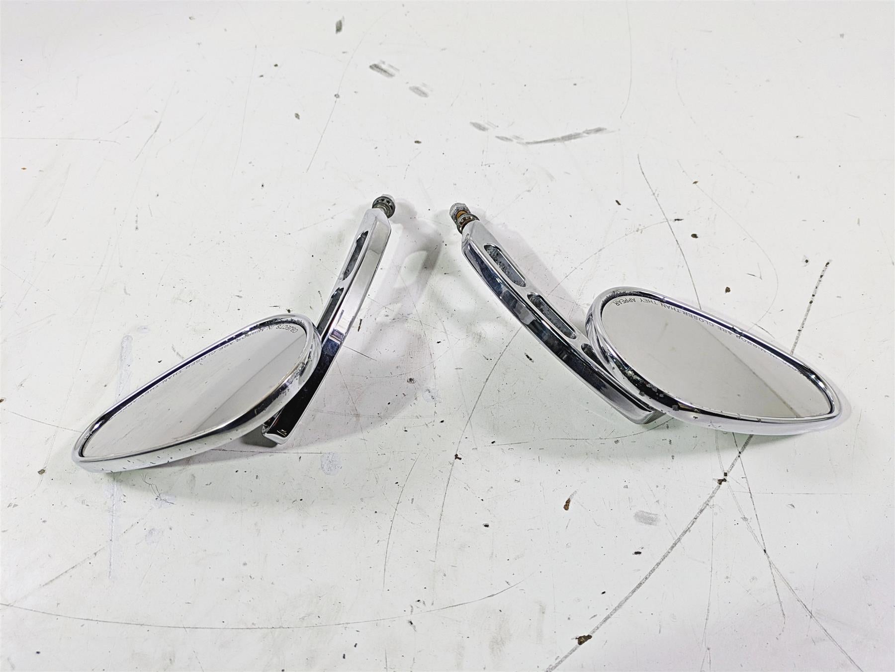2007 Harley Touring FLHTCU SE CVO E-Glide Chrome Mirror Set - Pits 91951-07 {{ shop.shopifyCountryName }} - Mototech271