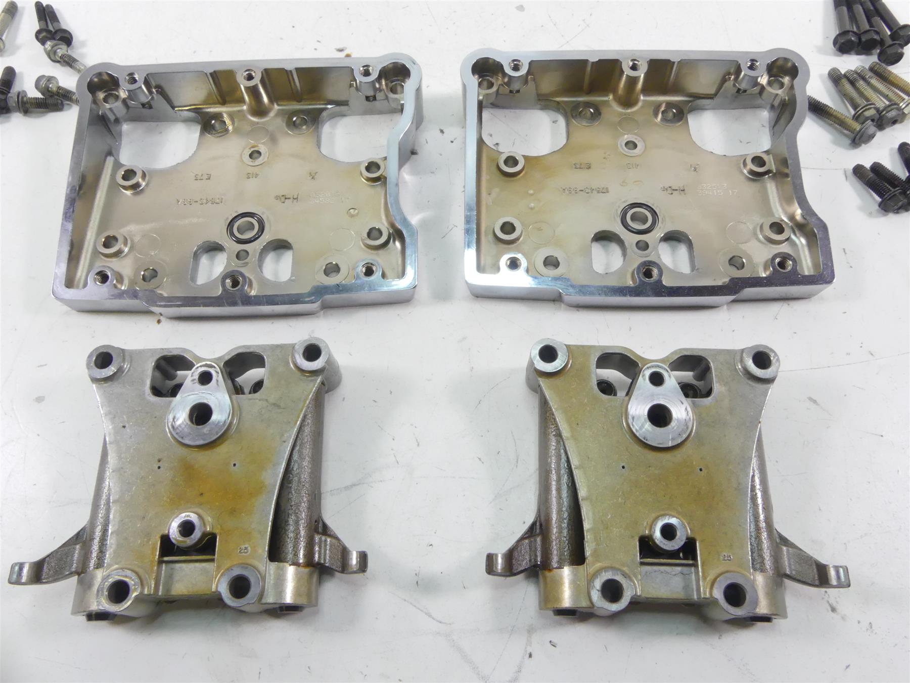 2013 Harley Touring FLHX Street Glide Rocker Arm Cover Housing Set 17571-99 {{ shop.shopifyCountryName }} - Mototech271