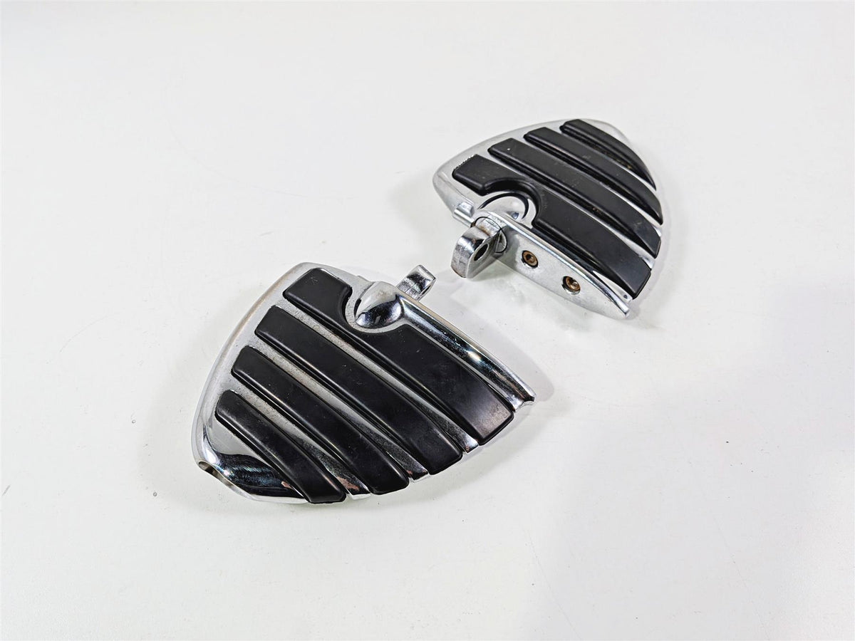 2009 Harley FXCWC Softail Rocker Mini Chrome Wing Front Footpeg Foot Rest Set {{ shop.shopifyCountryName }} - Mototech271
