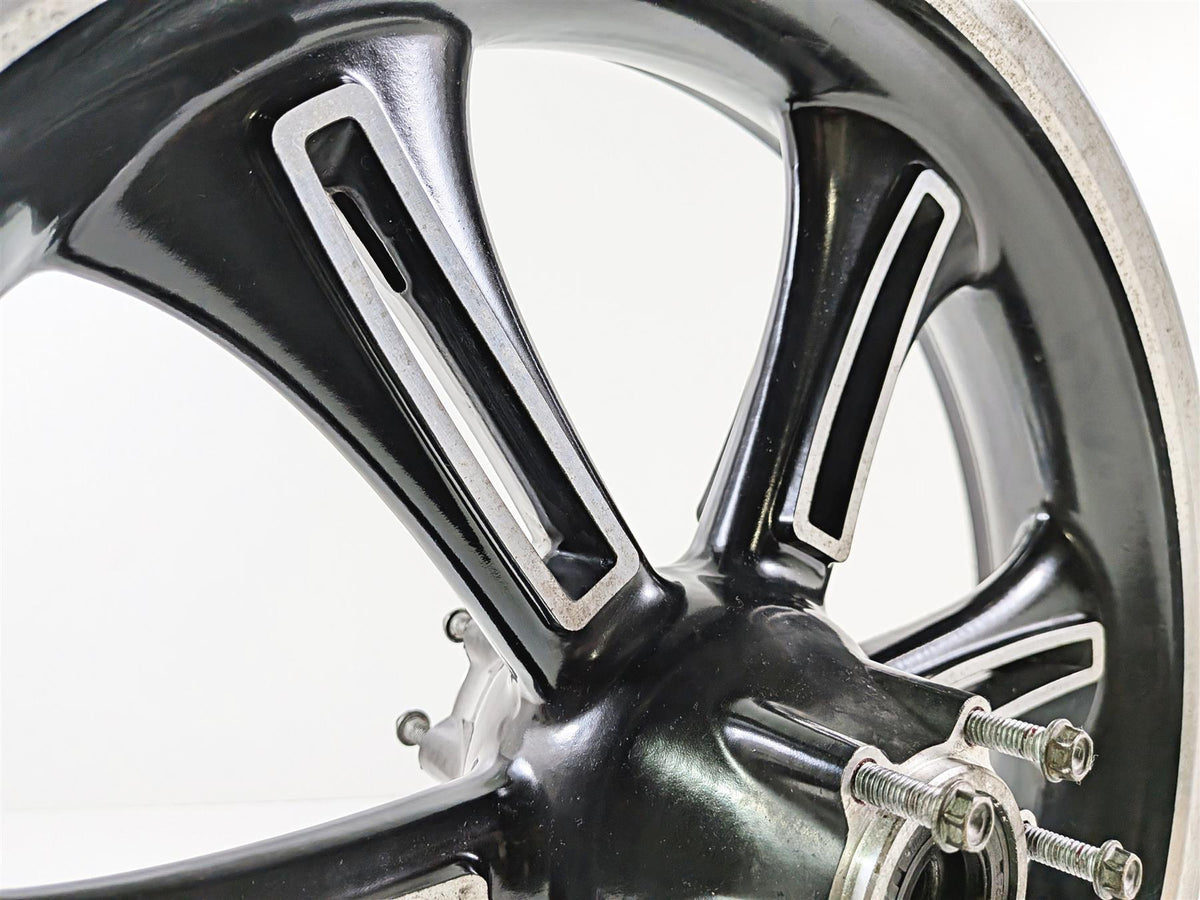 2013 Victory Vision Tour Straight Black Front Wheel Rim 18x3.5 1521383 {{ shop.shopifyCountryName }} - Mototech271