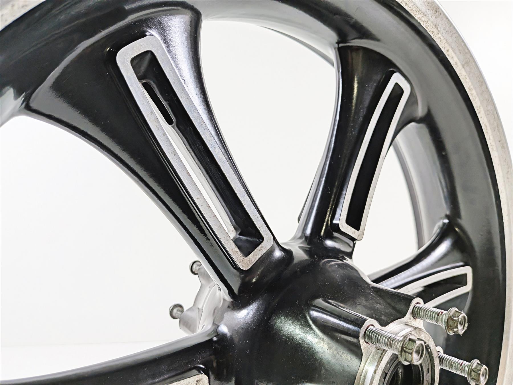 2013 Victory Vision Tour Straight Black Front Wheel Rim 18x3.5 1521383 {{ shop.shopifyCountryName }} - Mototech271