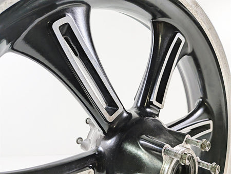 2013 Victory Vision Tour Straight Black Front Wheel Rim 18x3.5 1521383 {{ shop.shopifyCountryName }} - Mototech271