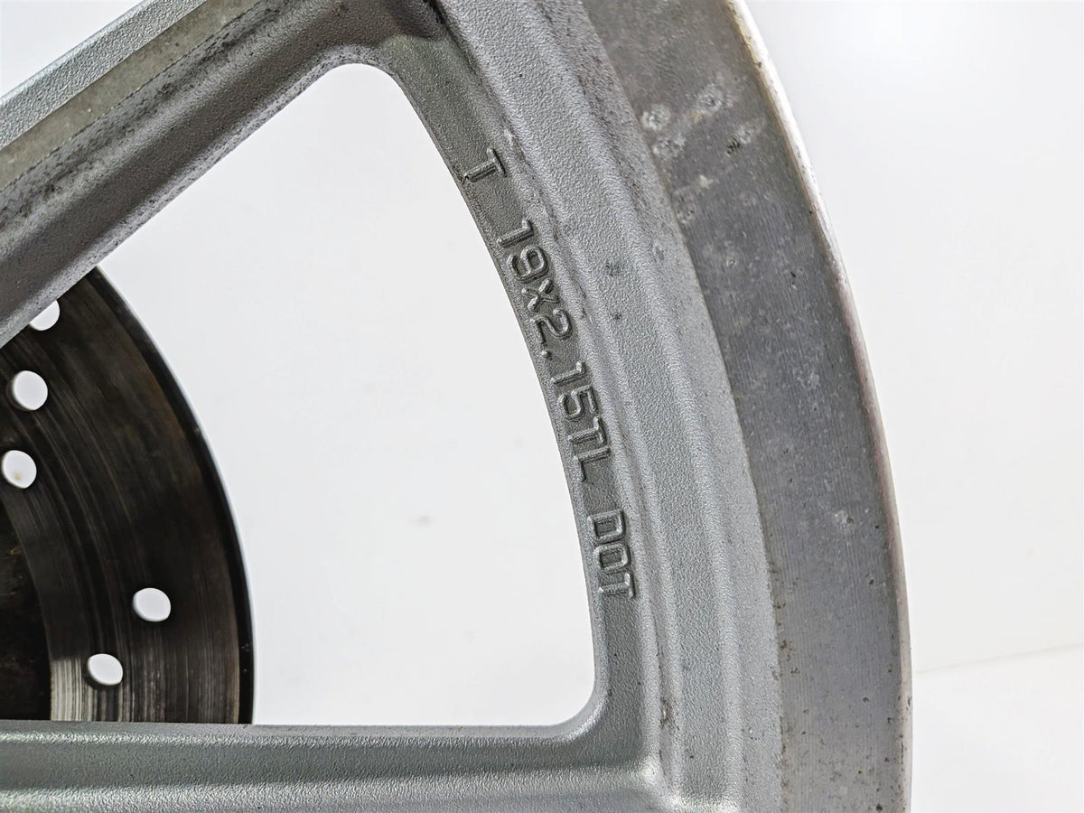 1995 Harley XL883 Sportster Hugger 9 Spoke Front Wheel Rim 19x2.15 43338-83 {{ shop.shopifyCountryName }} - Mototech271