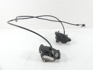 2009 Harley FXDF Dyna Fat Bob Front Brake Caliper Set + Lines 44046-08 44487-08