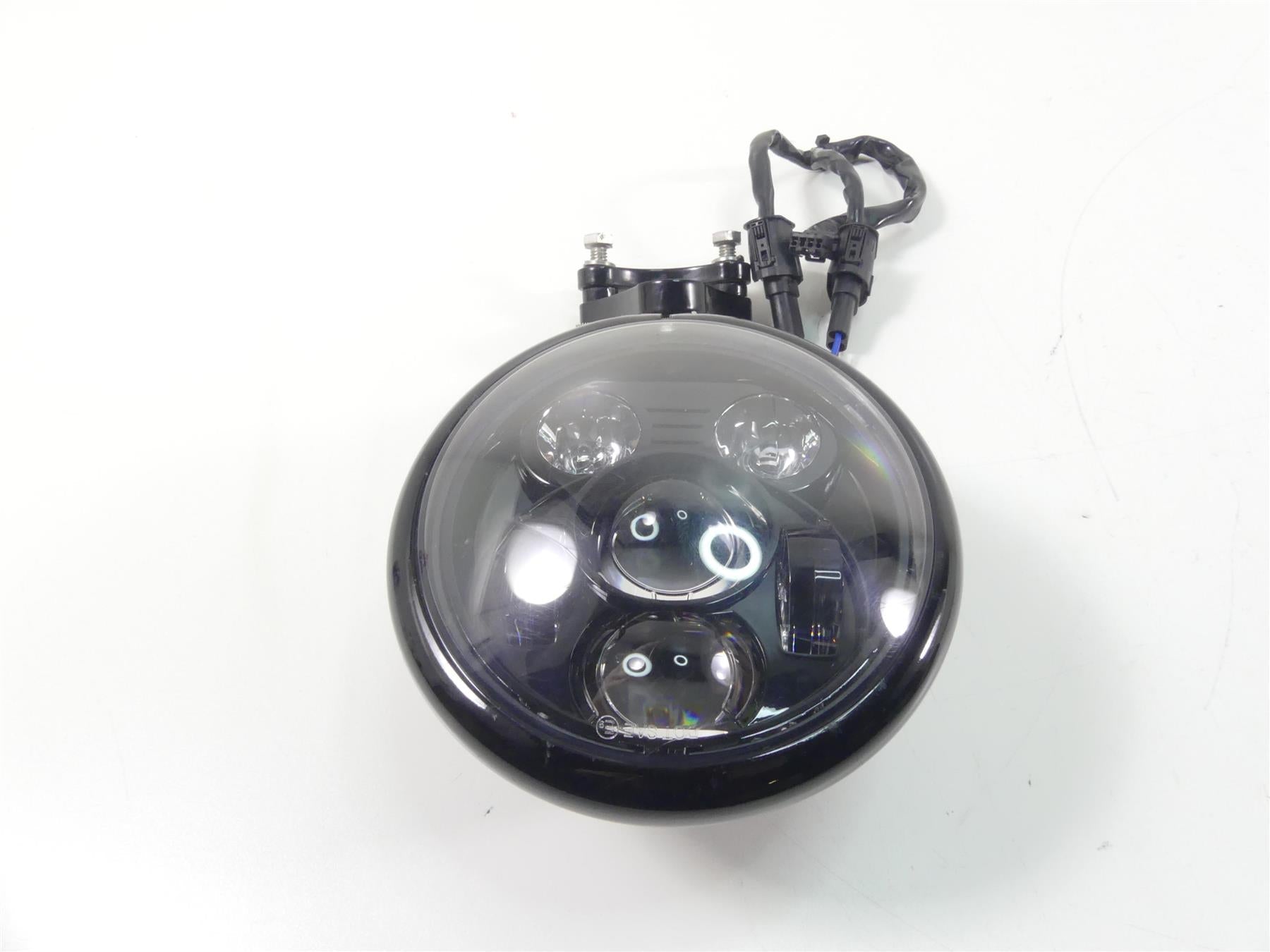 2011 Harley VRSCF Muscle Rod Led Headlight Head Light + Bucket & Custom Mount {{ shop.shopifyCountryName }} - Mototech271