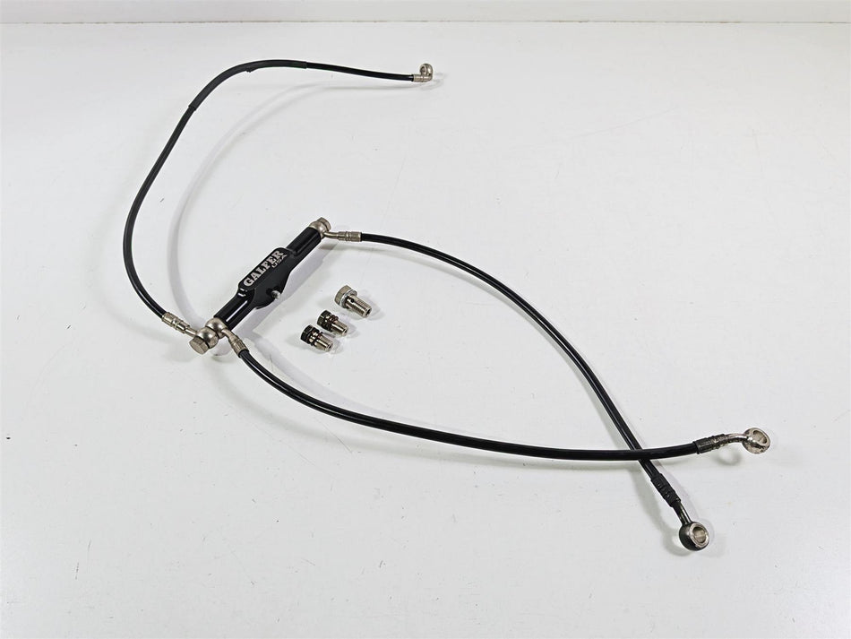 2009 Harley Davidson XR1200 Sportster Galfer Front Brake Line Hose & Splitter Set
