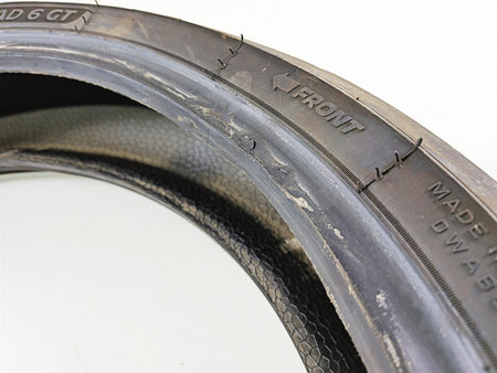 Used Front Motorcycle Tire Michelin Road 6 GT 2CT+ 120/70R17 26276 {{ shop.shopifyCountryName }} - Mototech271