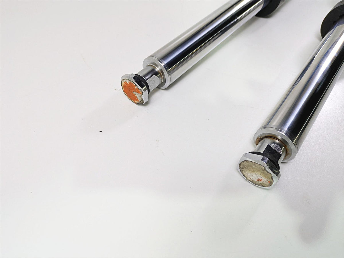 2007 Harley Touring FLHRSE CVO Road King Chrome Front Fork Leg Set 41mm 46240-02 {{ shop.shopifyCountryName }} - Mototech271