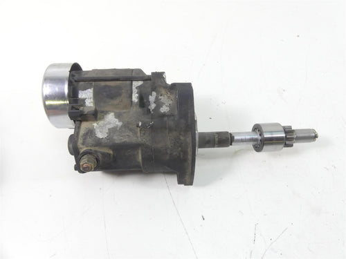 2002 Harley Softail FXSTDI Deuce Engine Starter Motor + Chrome Cover 31553-94B | Mototech271