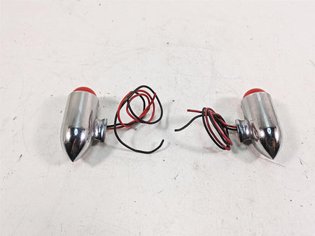 1999 Harley Touring FLHTC Electra Glide Trunk Side Light Lamp Chrome Set {{ shop.shopifyCountryName }} - Mototech271
