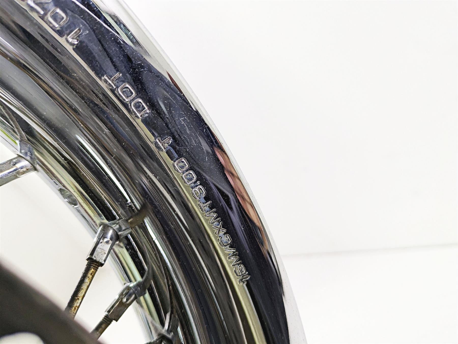 2008 Harley FLSTC 105TH Softail Heritage 16x3 Front Wheel Rim & Cover 41508-08 {{ shop.shopifyCountryName }} - Mototech271