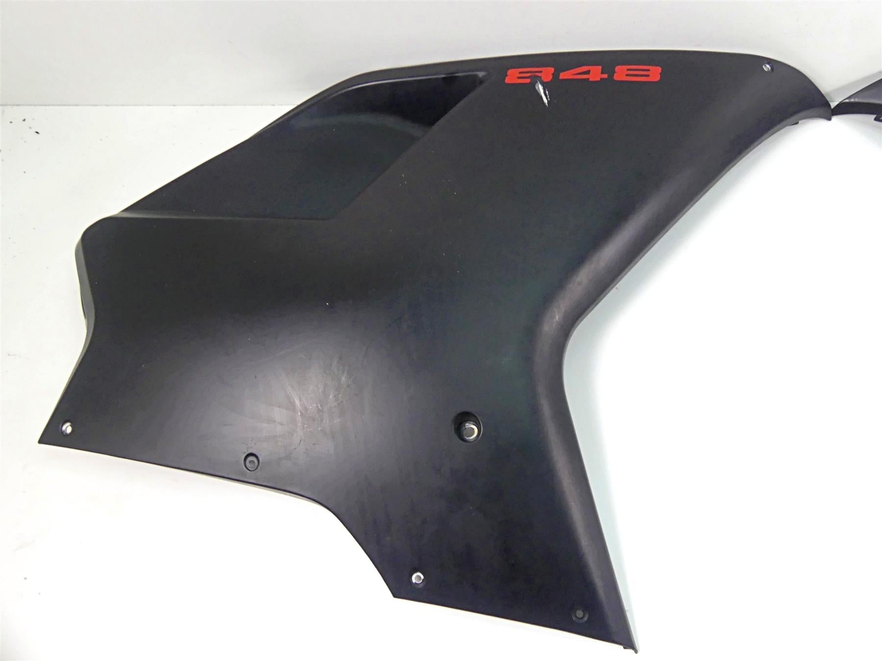 2008 Ducati 848 SBK Main Side Cover Fairing Cowl Set Aftermarket Black Matt {{ shop.shopifyCountryName }} - Mototech271