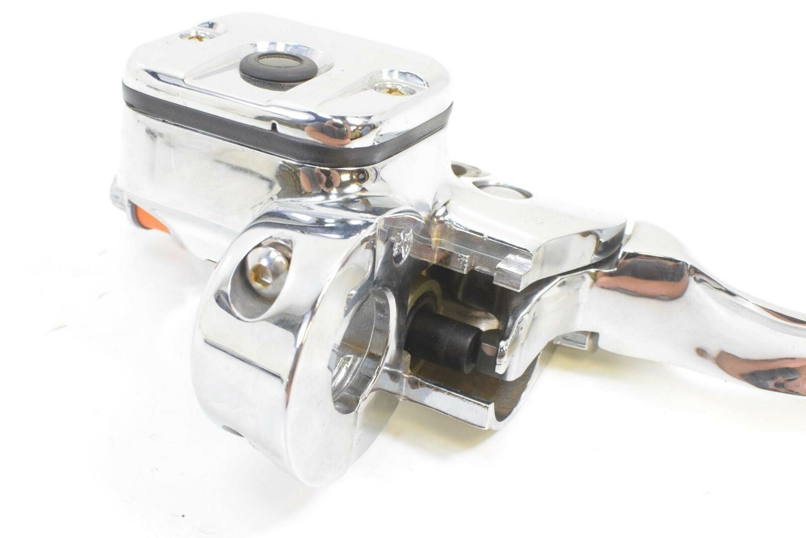 2000 Harley Dyna FXD Super Glide Chrome Brake Master Cylinder 9/16 H07-0689-1 {{ shop.shopifyCountryName }} - Mototech271