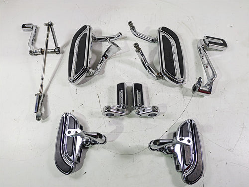 2007 Harley Touring FLHTCU SE CVO E-Glide Full Chrome Floor Board Set 50688-04 | Mototech271