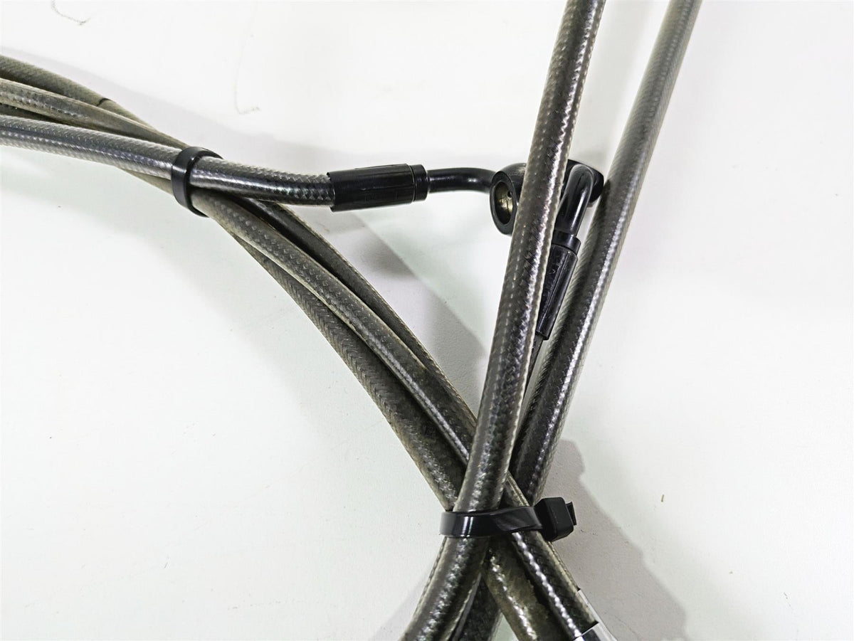 2014 Harley FXDL Dyna Low Rider Aftermarket Long Clutch Cable & Brake Line Set {{ shop.shopifyCountryName }} - Mototech271
