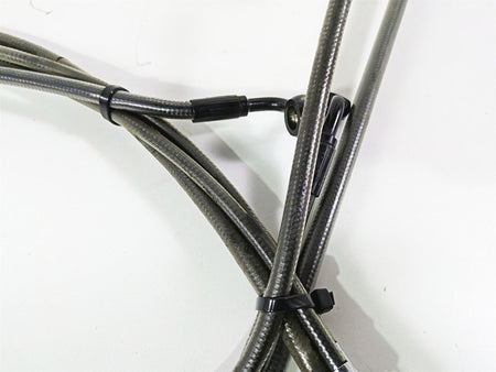 2014 Harley FXDL Dyna Low Rider Aftermarket Long Clutch Cable & Brake Line Set {{ shop.shopifyCountryName }} - Mototech271