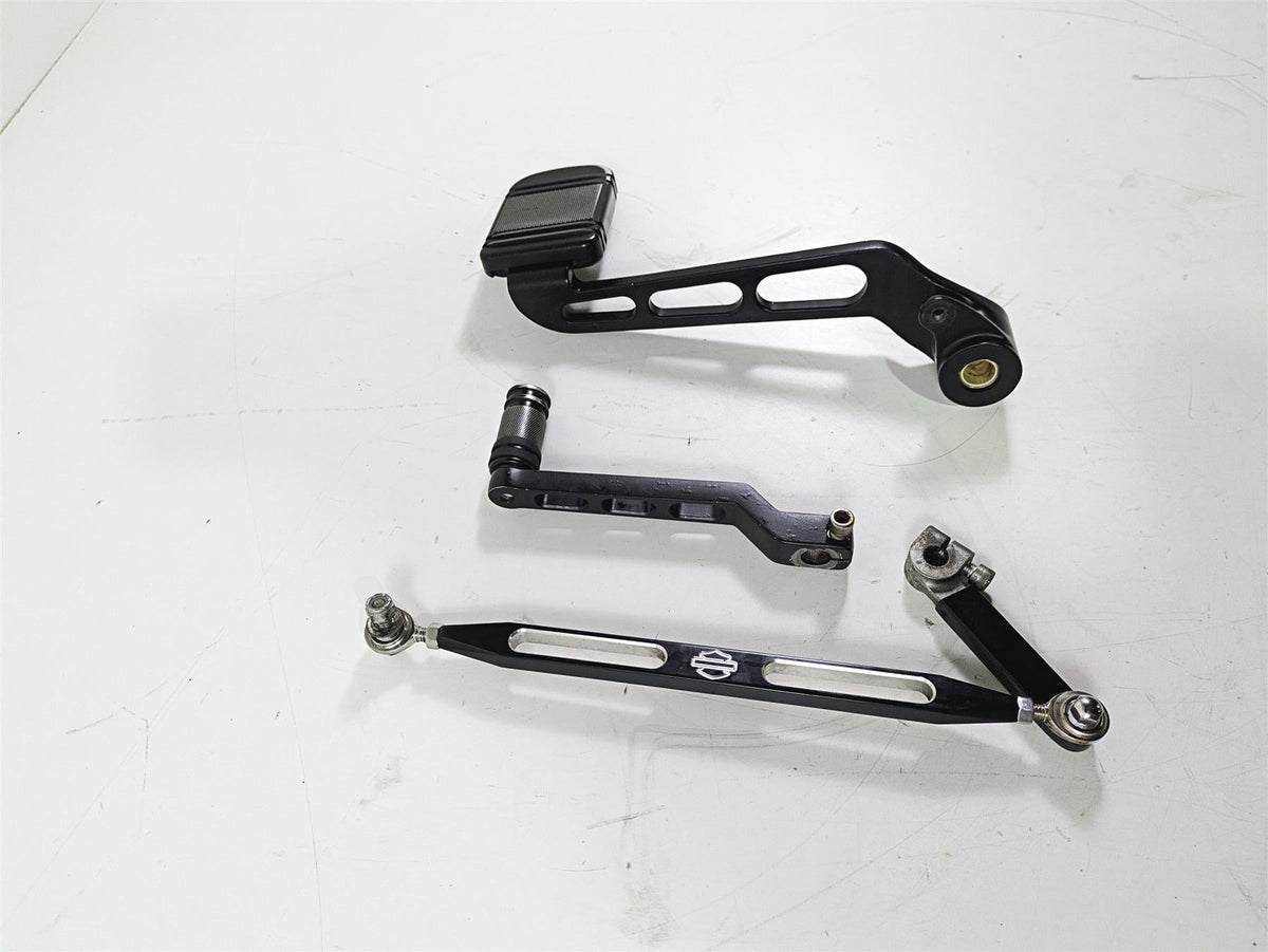 2008 Harley FLSTSB Cross Bones Diamond Black Brake Pedal & Shifter 46718-08 {{ shop.shopifyCountryName }} - Mototech271