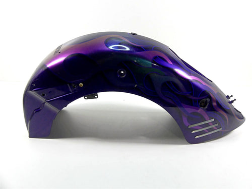 2002 Honda VTX1800 R Rear Fender - Purple Flames 80110-MEA-670 80110-MCV-S10 | Mototech271