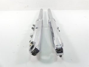 2008 Harley FXCWC Softail Rocker C Chrome 49mm Front Fork Legs 46950-08 46953-08