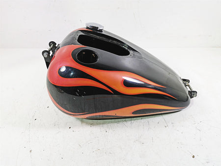 2013 Harley FXDWG Dyna Wide Glide Fuel Gas Petrol Tank Flames 61000707 {{ shop.shopifyCountryName }} - Mototech271