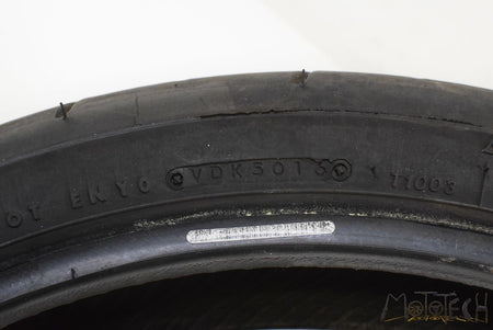 USED Front Tire BRIDGESTONE Hyperstport Battlax BT016 F 120/70-17 DOT5016 003027 {{ shop.shopifyCountryName }} - Mototech271
