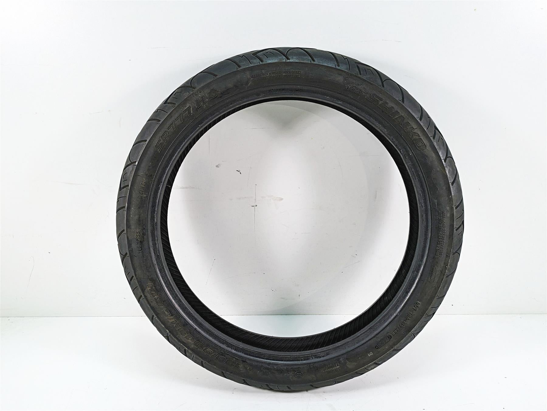 Used Motorcycle Front Tire Shinko SR777 100/90-19 R-271763 {{ shop.shopifyCountryName }} - Mototech271