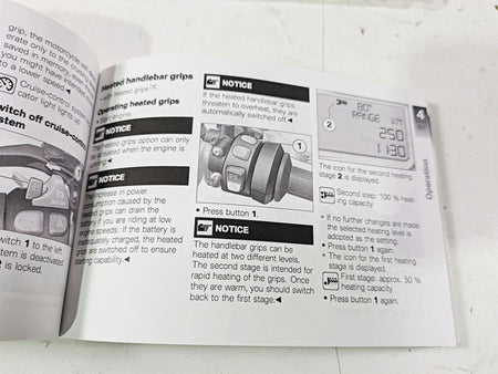 2019 BMW S1000XR K49 Owners Manual Booklet 01409467217 {{ shop.shopifyCountryName }} - Mototech271