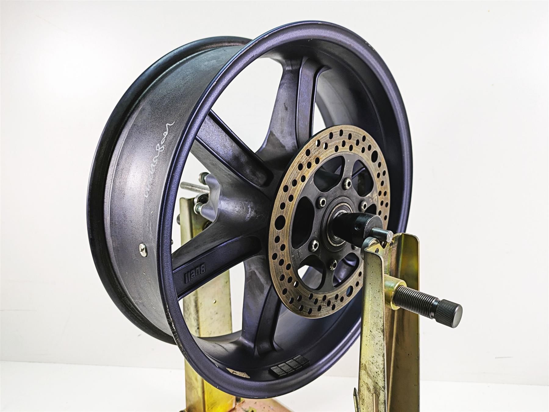 2008 Buell 1125 R Straight 17x5.5 Rear Wheel Rim + Rotor G0309.02A8AYCR | Mototech271