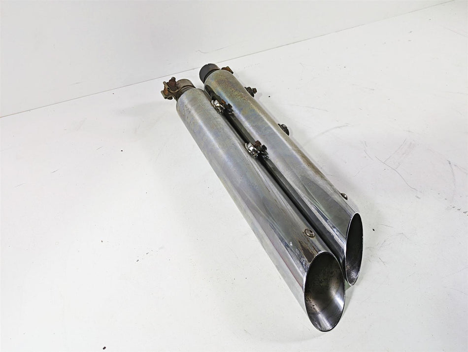2008 Harley FLSTC Softail Heritage Slip On Slash Cut Exhaust Muffler Set - Read {{ shop.shopifyCountryName }} - Mototech271