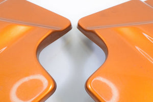 2014 Harley Touring FLHR Road King  Side Cover Set - Amber Whisky  66250-09 | Mototech271