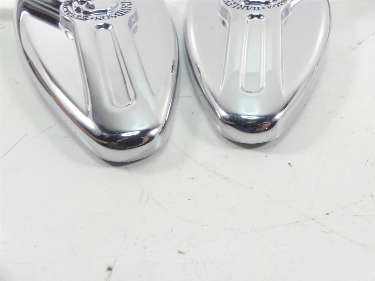 2012 Harley Touring FLHTK Electra Glide Willie G Skull Teardrop Mirrors 91315-04 {{ shop.shopifyCountryName }} - Mototech271