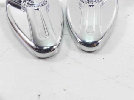2012 Harley Touring FLHTK Electra Glide Willie G Skull Teardrop Mirrors 91315-04 {{ shop.shopifyCountryName }} - Mototech271